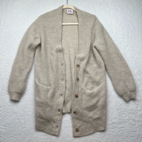 Little Moon Sweaters - Little Moon | Oversized Long Sleeve Wool Mohair Blend Cardigan Size Large